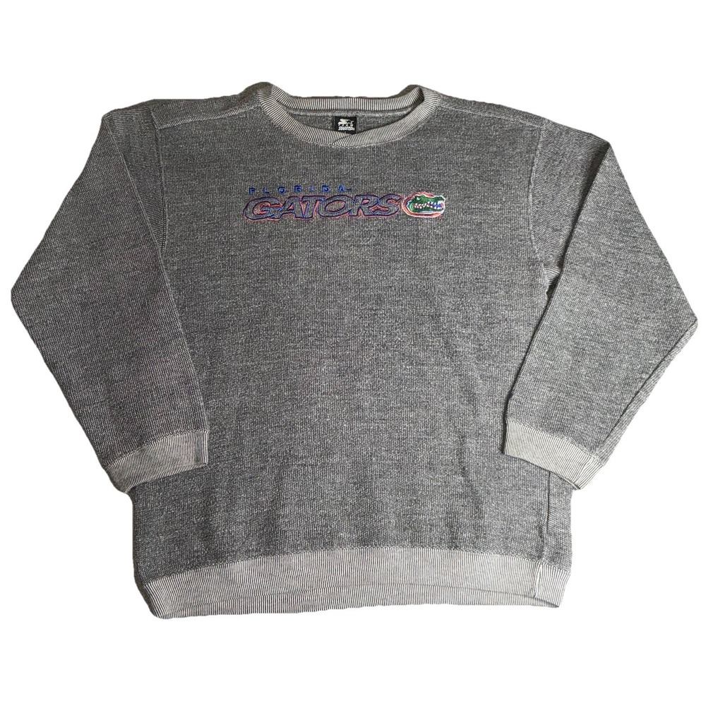 Vintage 90s Starter Florida Gators Sweater Men L Grey Sweatshirt Pullover